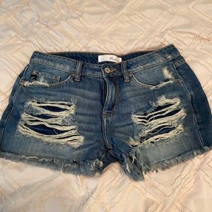 Kancan distressed shorts